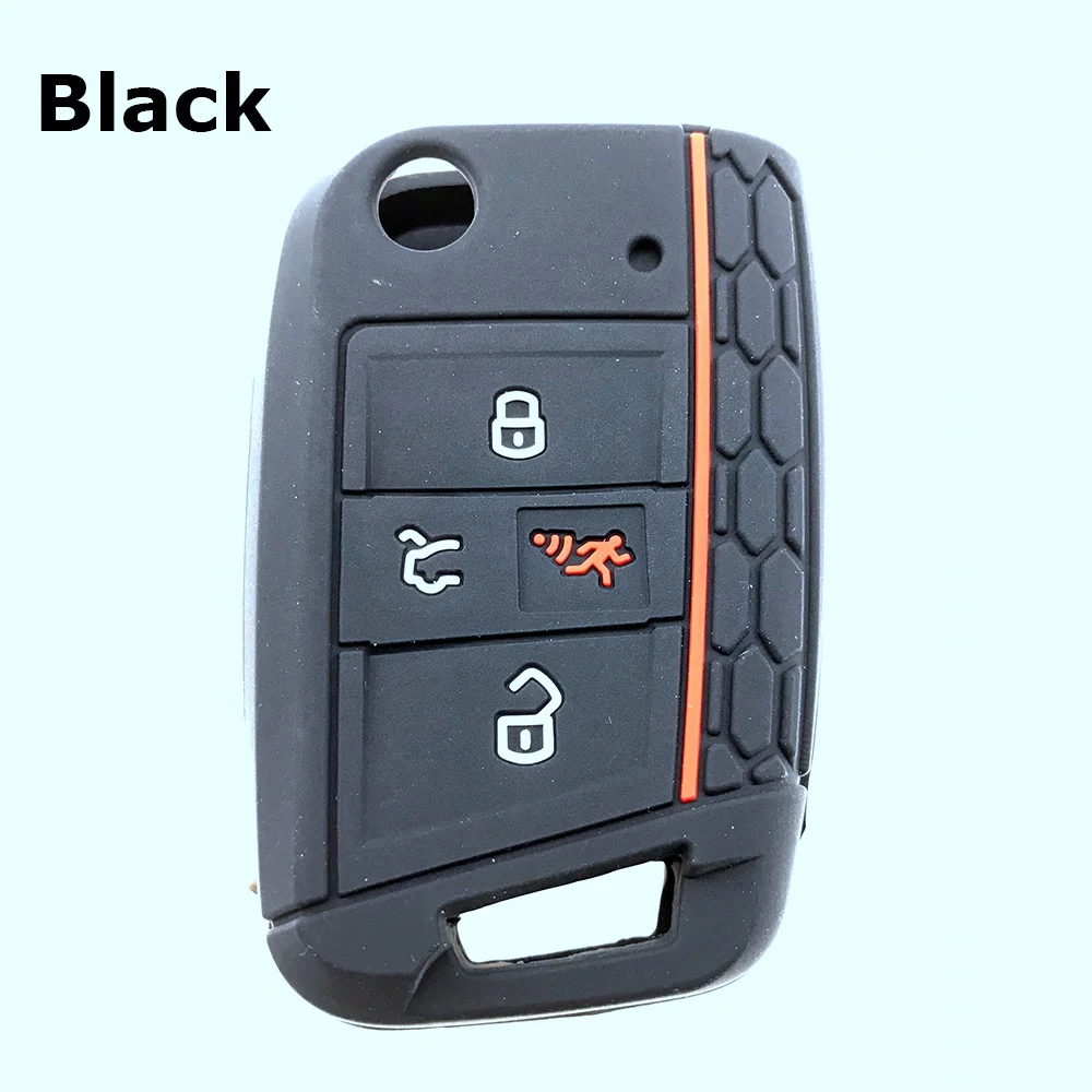 4-Кнопка чехол для ключа VW Tiguan Polo Golf 7 MK7 Skoda Octavia Kodiaq Karoq SEAT Ateca Leon ключей