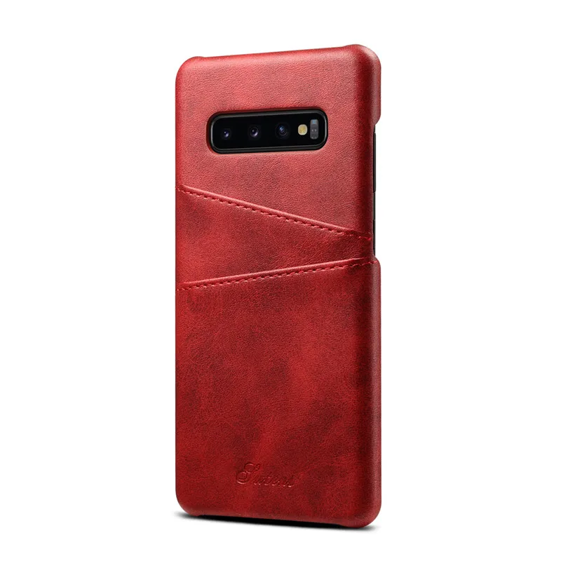 Для samsung S8 S9 Plus кожаный чехол с отделением для карт для samsung Galaxy S10 S10 Plus чехол s держатели для карт