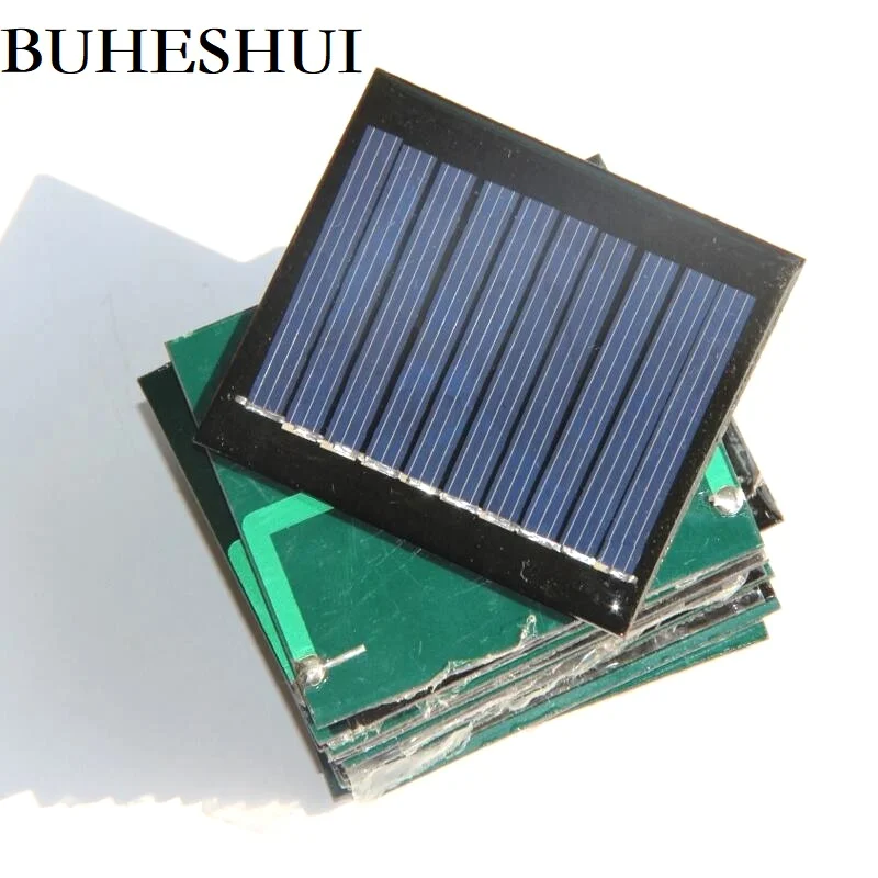 BUHESHUI 5 в 60ма мини солнечная батарея поликристаллическая DIY Солнечная Панель