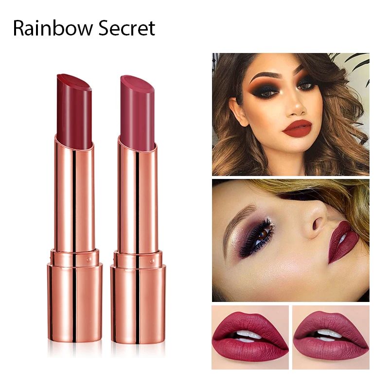 Бархатная долговечная помада для макияжа 12 цветов увлажняющая