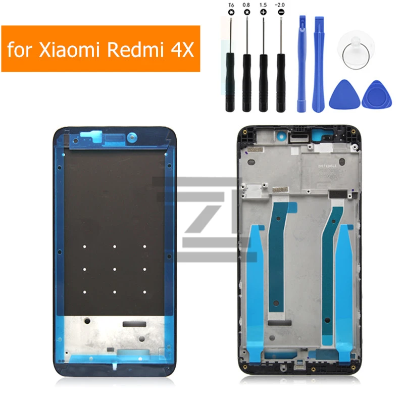 

Средняя рамка пластина для Xiaomi Redmi 4X средняя рамка LCD поддержка Лицевая панель Корпус чехол Redmi 4X Замена запасные части