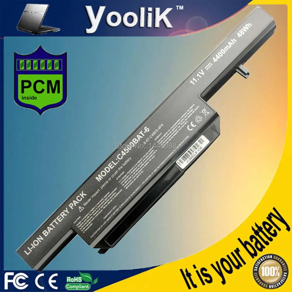 

laptop battery for Clevo C4500BAT-6 6-87-C450S-4R4 6-87-C480S-4G41 6-87-C480S-4P4 for SAGER NP5135 NP5160 NP5165 NP5175 NP6165