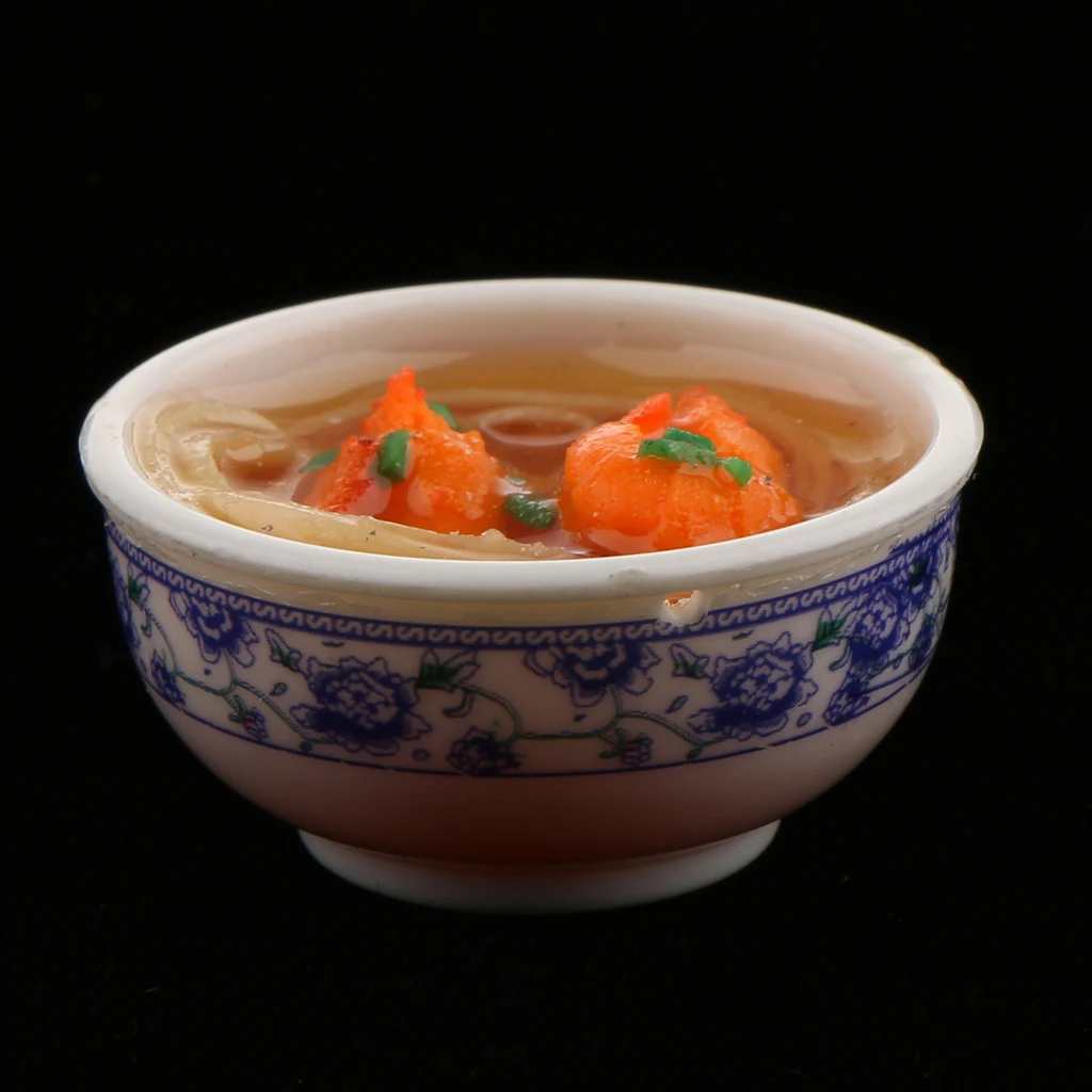 Noodles 1/12 миниатюрный кукольный домик, китайские кухонные аксессуары для еды, отлично подходит для ваших кукол, украшение для дома, обеденного стола, кухонные игрушки - Цвет: Noodles