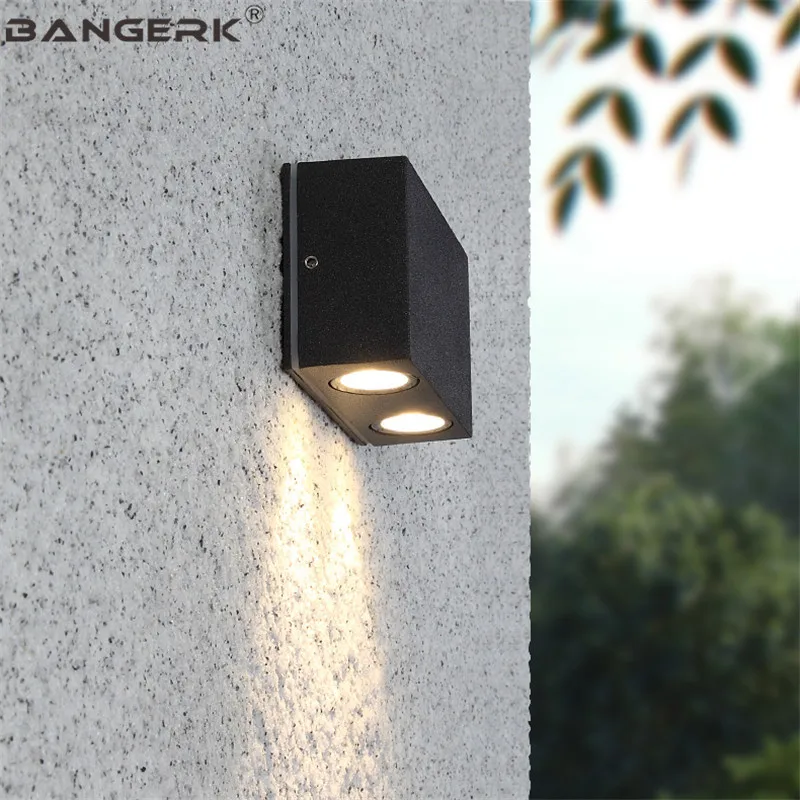 

Simple Outdoor Modern Wall Lamp 2W LED Porch Lights Waterproof Rust Sconce Wall Lamps Garden Home Decor Aluminum Lighting
