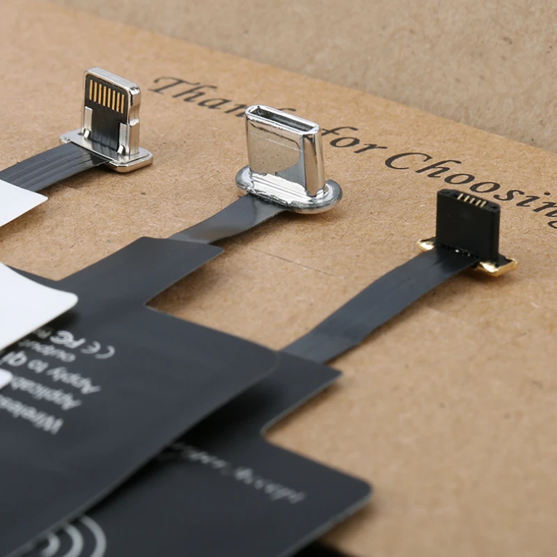 Микро USB Type c QI Беспроводное зарядное устройство приемник Универсальный