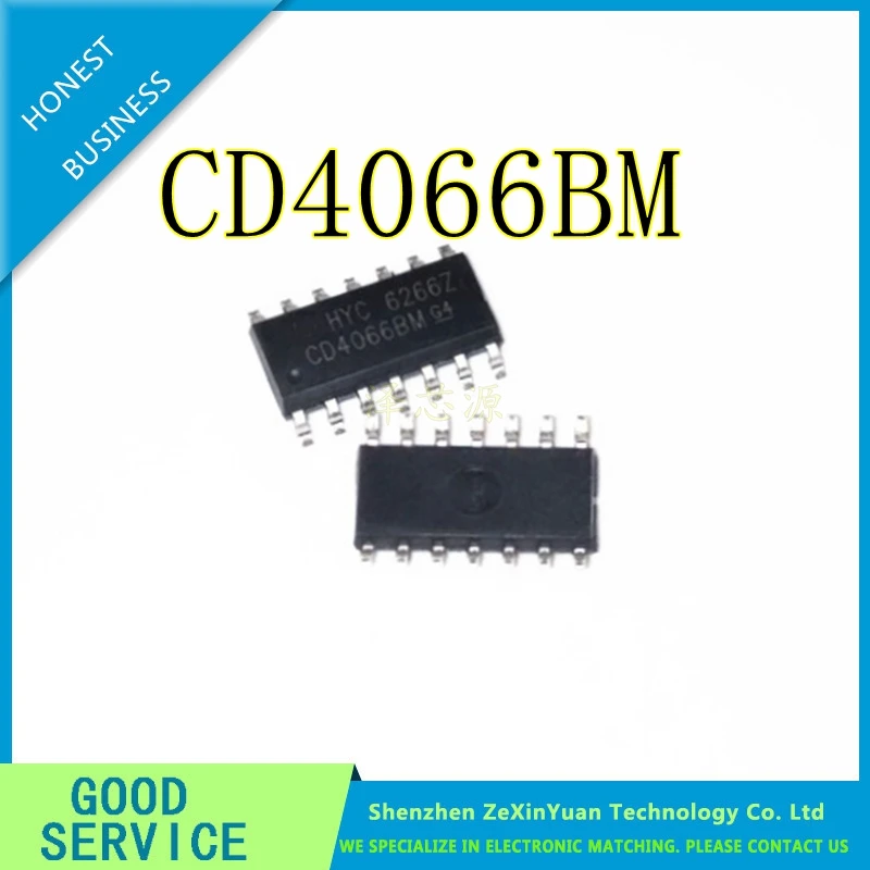 

50 шт./лот CD4066 CD4066BM SOP-14 CMOS QUAD, двусторонний переключатель IC