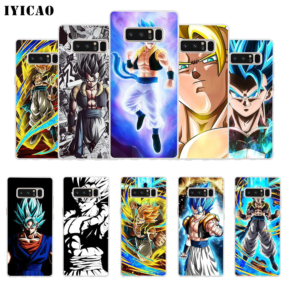 Мягкий силиконовый чехол IYICAO Gogeta Dragon Ball для телефона samsung A5 A6 Plus A7 A8 A9 J3 J5 J7 Note 8 9