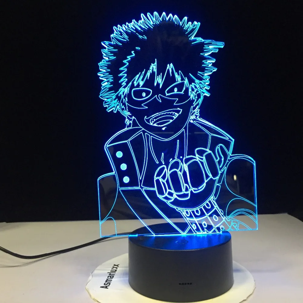 Одна штука тысяча солнечной обезьяны D. Luffy 3D светодиодный ночной Светильник