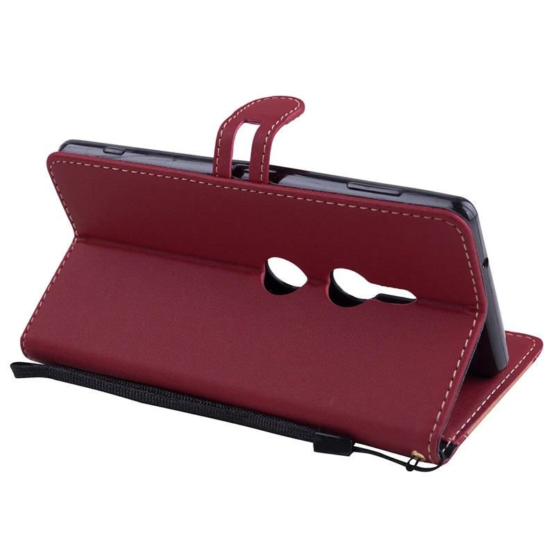 Coque Fashion Flip Case For Sony Xperia XZ2 PU Leather+Silicone Wallet Back Cover Phone Capa | Мобильные телефоны и