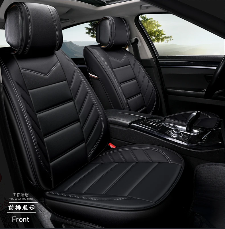 Чехол для автокресла из искусственной кожи для VW Amarok Bora CC Golf Variant Santana T-Roc jetta 4 6 mk5 mk6 Tiguan L Touareg