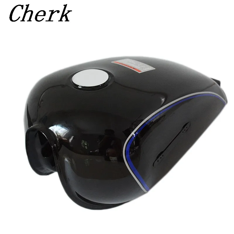 Новый мотоциклетный черный газовый резервуар Cafe универсальное железо топливный