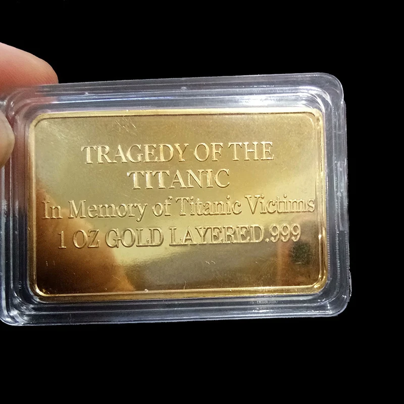 Новая квадратная Красивая памятная монета Титаник корабль инцидент