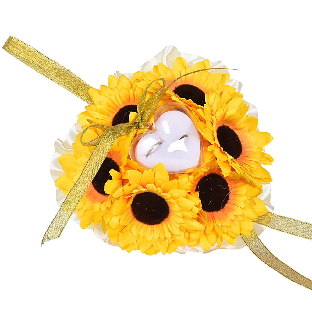 Декоративная и подвесная подушка в форме кольца для свадебной церемонии с