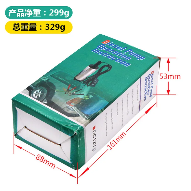 12V DC портативный микро насос диаметром 38 мм/погружной насос/дизельный масляный