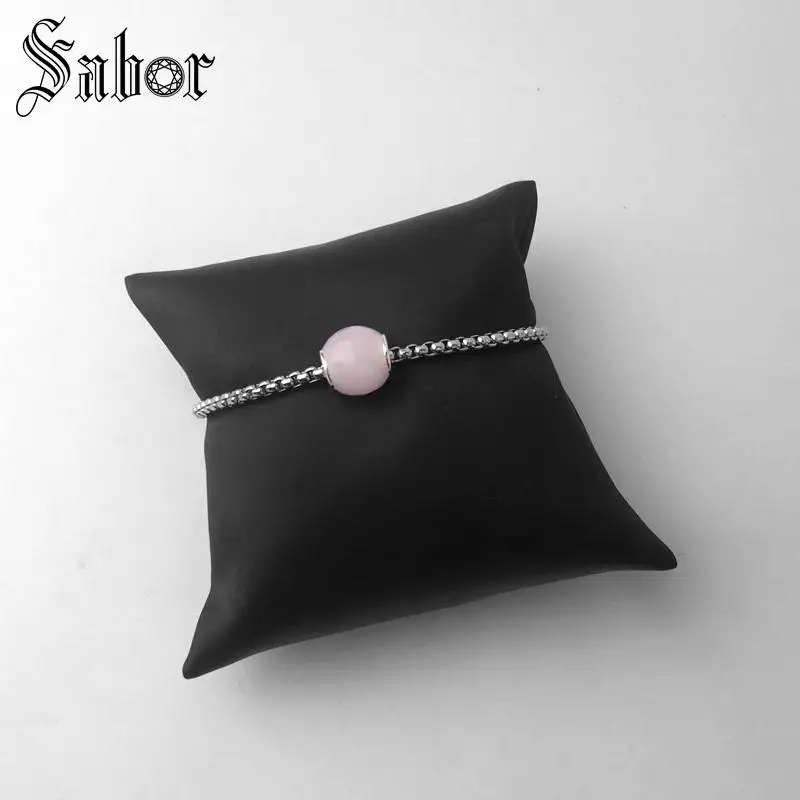 Женские бусины сделай сам розовые граненые кристаллы очаровательные серебряные