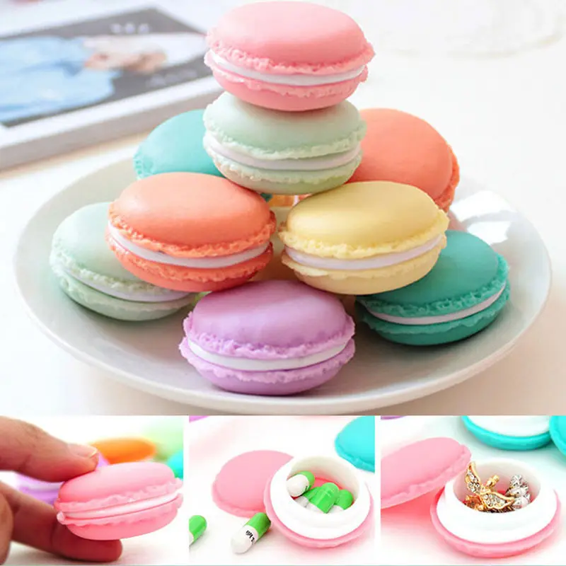 Cute Candy Pill Case Candy Color For Pill 6 Colors Pill Organizer  Medicine Box Drugs Pill Container Round Plastic Splitter