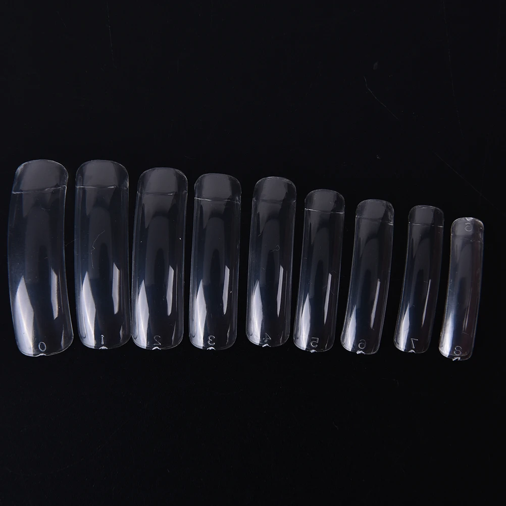 10 шт. натуральный/прозрачный Веерная доска лак УФ-гель-дисплей для дизайна ногтей