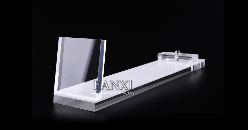 FANXI модное акриловое белое ожерелье Дисплей Полка Подставка для ювелирных изделий Органайзер коробка Подвеска для витрины держатель стойка с крючками Экспонент