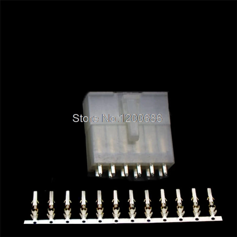 

12Pin Automotive Connector 5557/5569 Connector 4.2MM Set Plug Terminal white