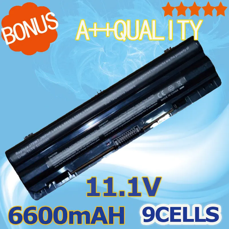 

6600mAh Laptop Battery for Dell XPS 14 L401X 15 L501X L502X 17 L701X L702X 312-1123 312-1127 J70W7 JWPHF R795X WHXY3