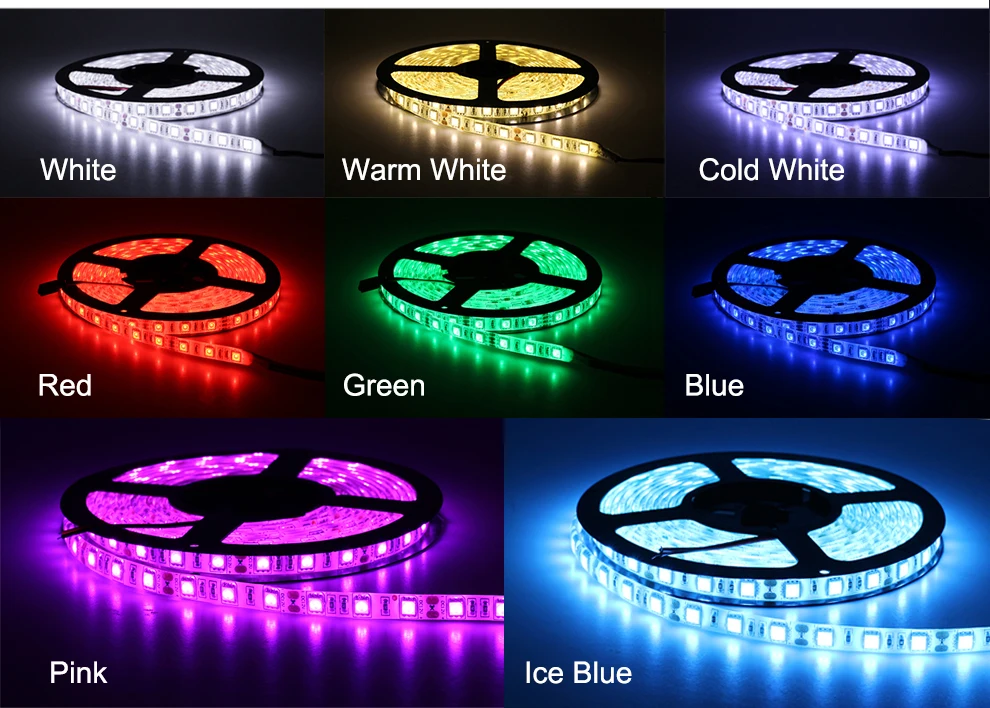 Светодиодная лента 5050 DC12V RGB RGBW ледяной, синий, розовый, белый теплый белый 60 светодиодный s/M 5050 светодиодные ленты 5 м 300 светодиодный s