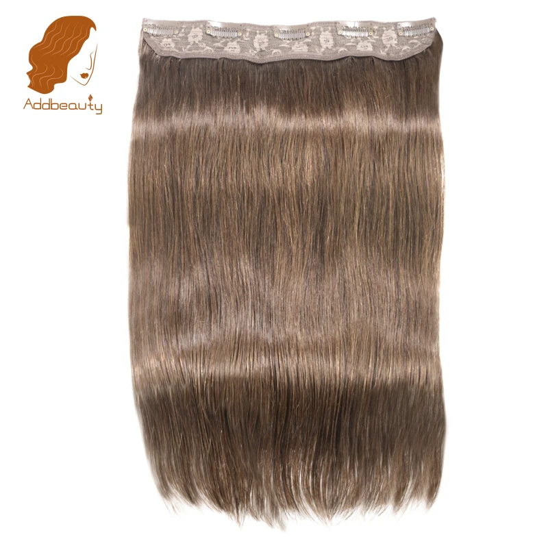 Addbeauty 14 &quot 22&quot Прямой полный Начальник Клип В машину сделал Волосы remy 70 г 5 клипы в