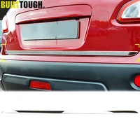 for nissan qashqai dualis 2 2007 2008 2009 2013 chrome rear trunk tail gate door cover molding strip bezel trim styling
