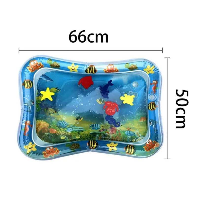 

2019 Creative Dual Use Toy Baby Inflatable Patted Pad Baby Water Cushion Prostate Water PVC Water Filled Playmat Toys