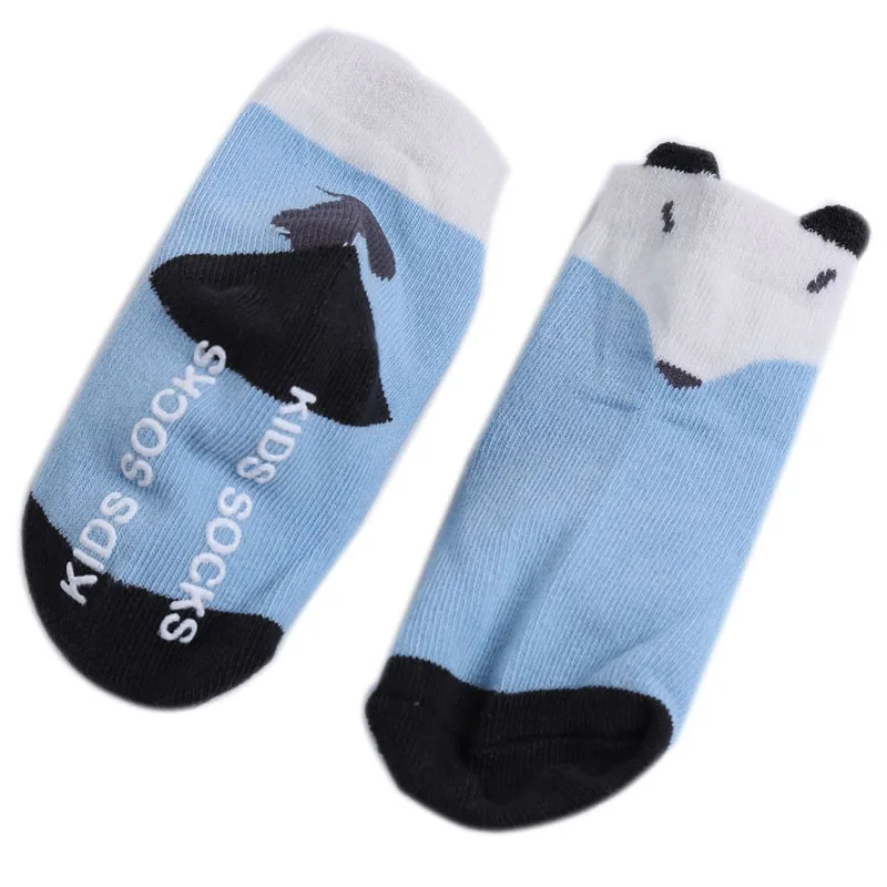 1 пара Детские носки для девочек и мальчиков с животным узором хлопковые