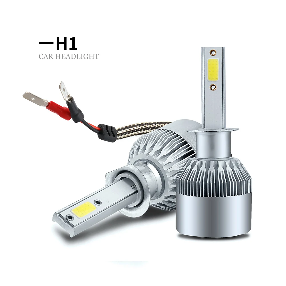 2 шт. Автомобильные led h3 h7 h16 h4 h1 h11 h9 h10 h13 h27 880 9005 9006 9004 9007 5202 фары лампы 36 Вт 8000LM Авто H3