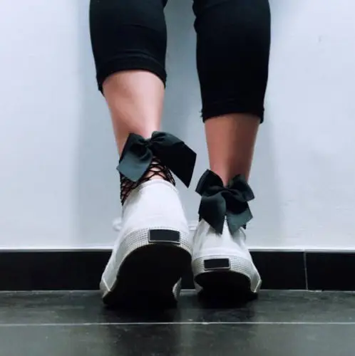 Женские ажурные короткие носки с рюшами кружевные бантом для девочек новинка