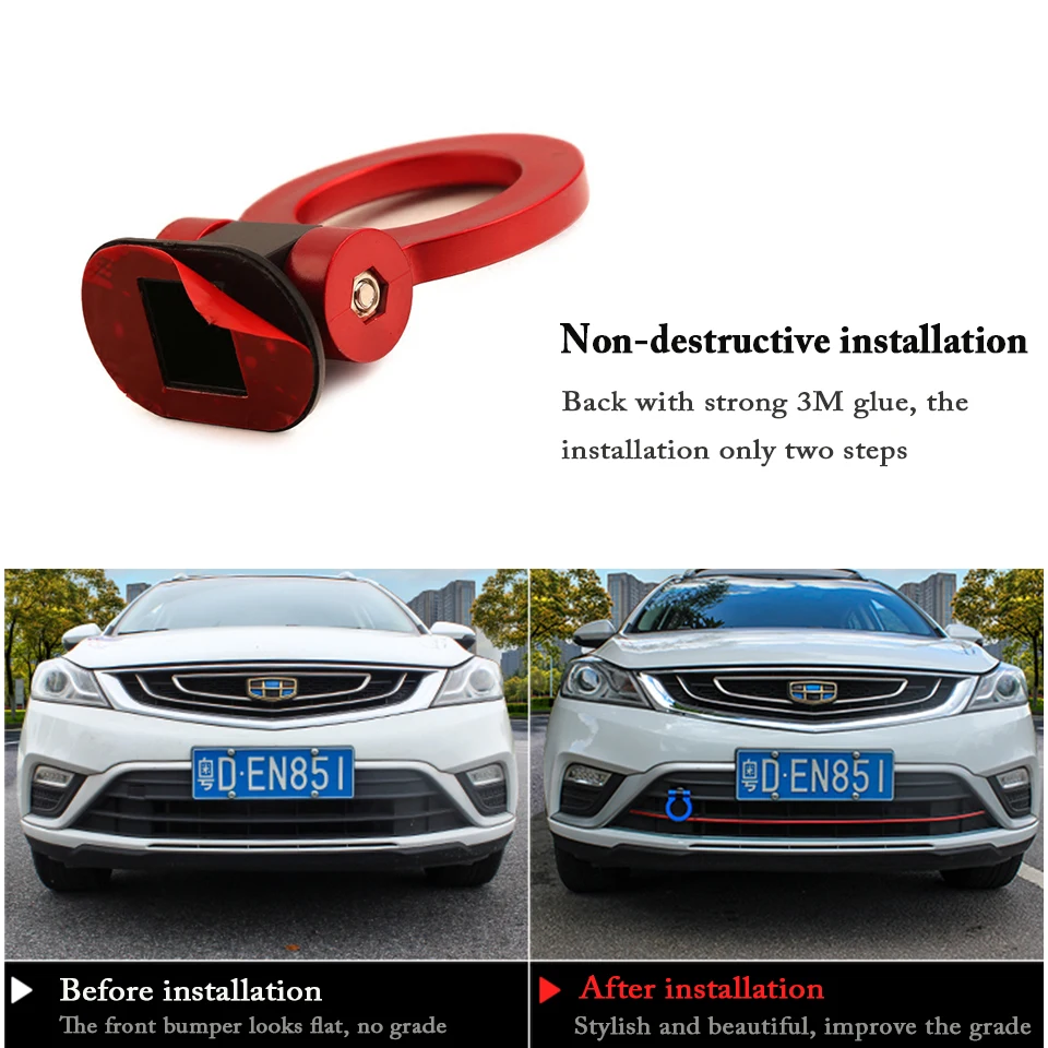ZD Авто Стайлинг O гоночный прицеп крюк украшения наклейки для Volvo S60 V70 XC90 XC60 Subaru
