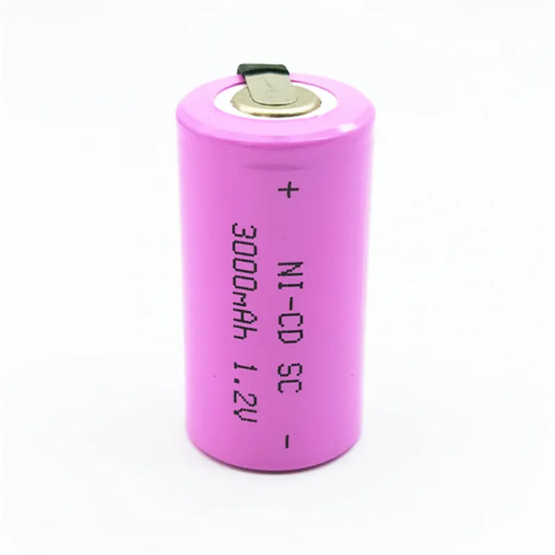 12 шт./лот SC 1 2 V Ni-CD батарея 3000mAh Высокое качество аккумуляторная sub батареи с