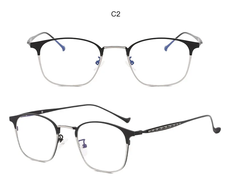 Alloy Fashion Eyeglasses Frame for Women and Men Prescription Eyewear Glasses Optical Frame Spectacles 8018 Full Rim Metal Frame