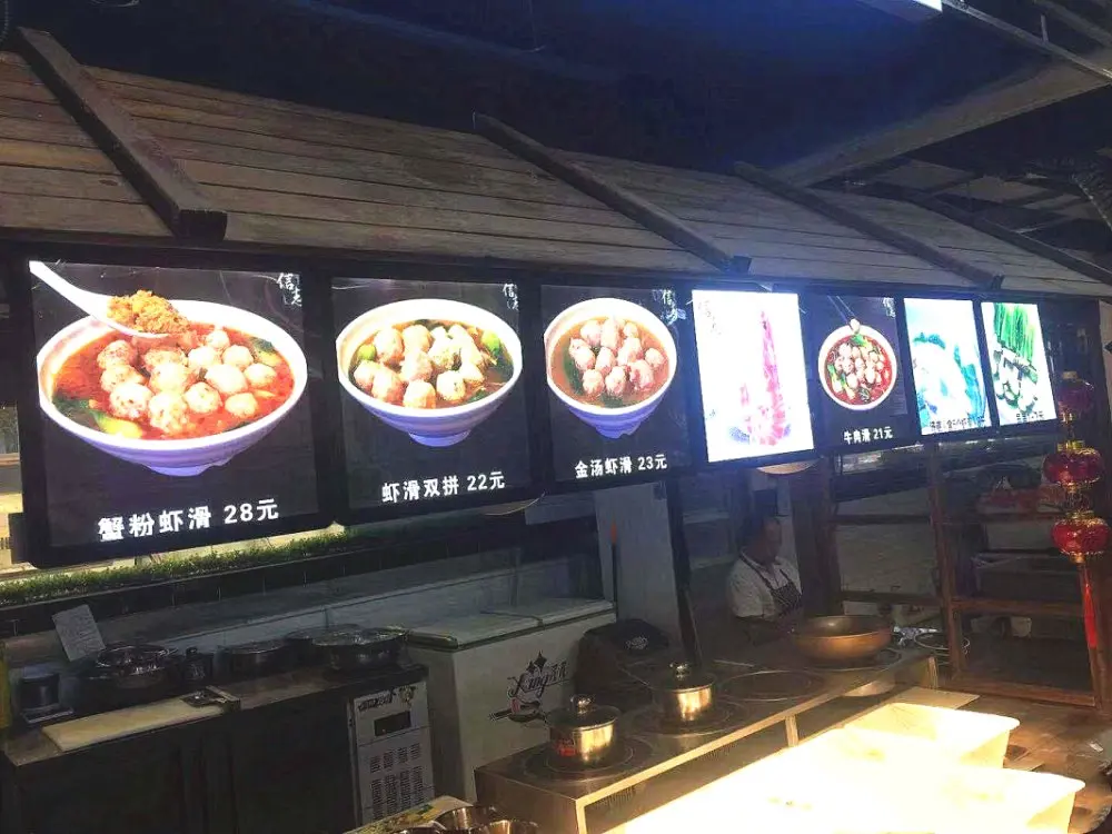 6 шт ультра тонкий Алюминий Магнитный светодиодное меню для ресторана Панели 50x70CM