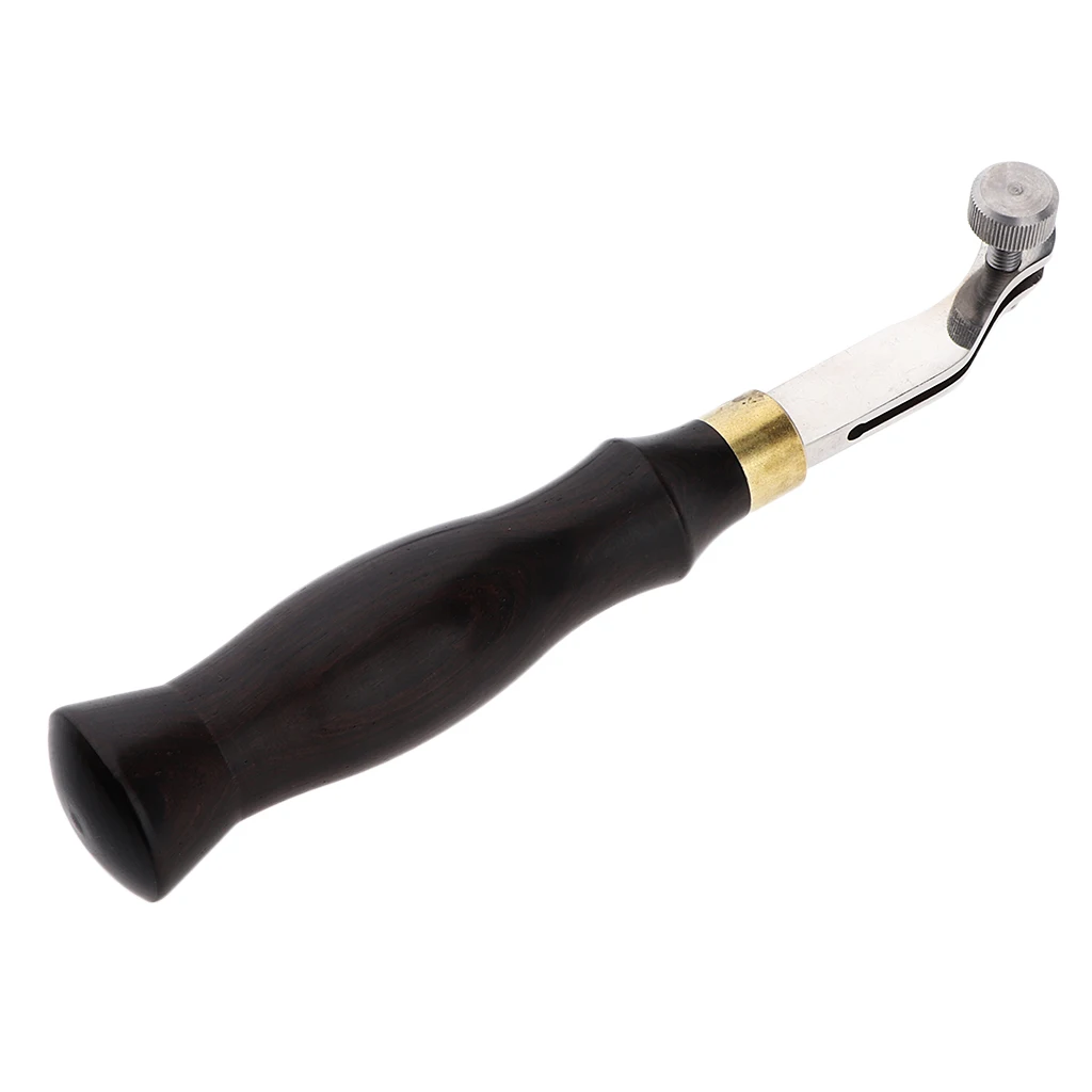 

Adjustable Creasers Press line Edge with Vintage Wooden Handle Leather Craft Tool DIY .5mm