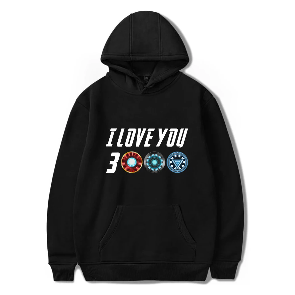 I Love You 3000 модные толстовки с капюшоном и принтом Женские/мужские длинными