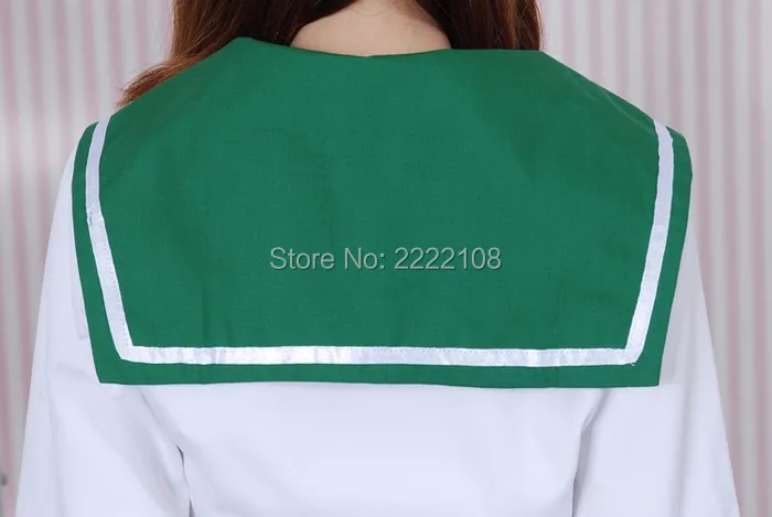 

New Anime Inuyasha Higurashi Kagome Cosplay Costume Girls School Uniform Sailor Suit women clothes Top + Skirt + Scarf 0r Shoes