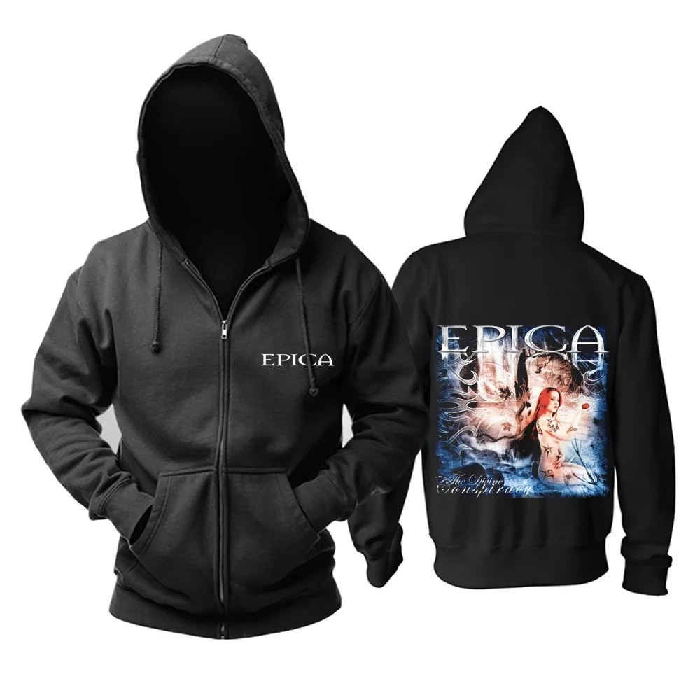 11 видов конструкций свитшоты на молнии Epica рок толстовки из мягкого хлопка в