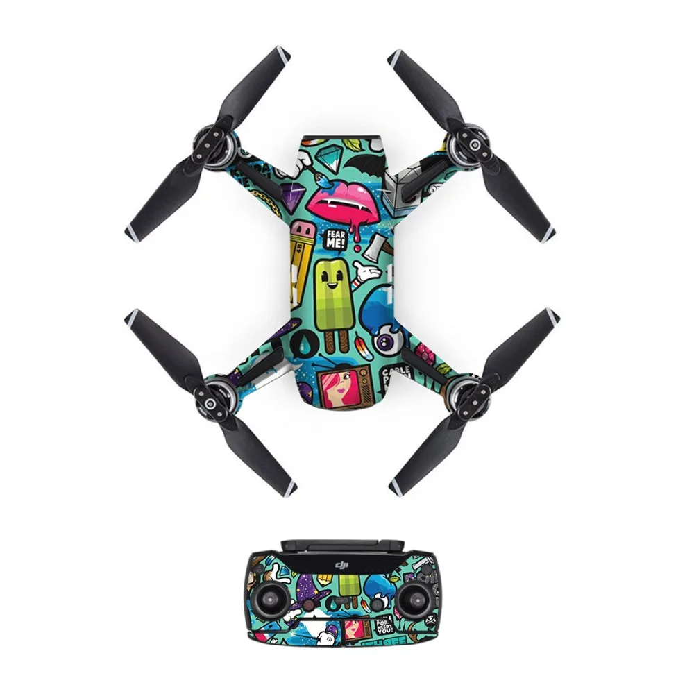 Водонепроницаемый DJI Mavic Spark стикер s батарея наклейка пульт дистанционного