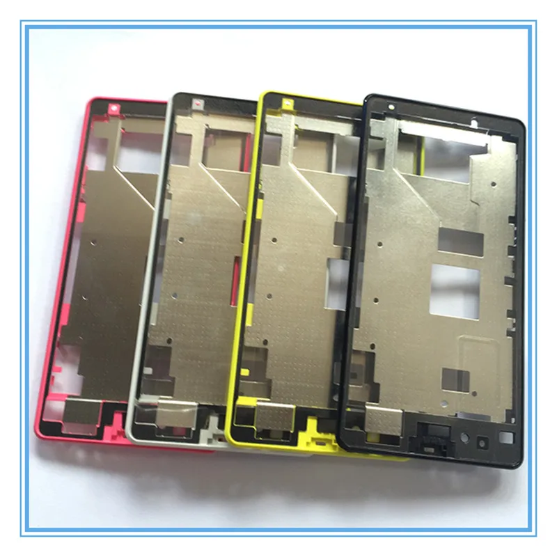 10pcs/lot Front Middle Frame Bezel Battery Back Rear housing Cover with Adhesive Sticker for Sony Xperia Z1 Compact z1mini D5503 | Мобильные