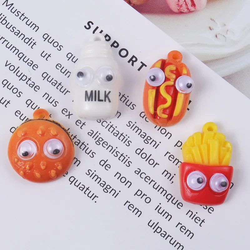 6pcs Miniature Food Kitchen Toy Do House Simulation Cooking Snack Hamburgers Toys For Kids | Игрушки и хобби