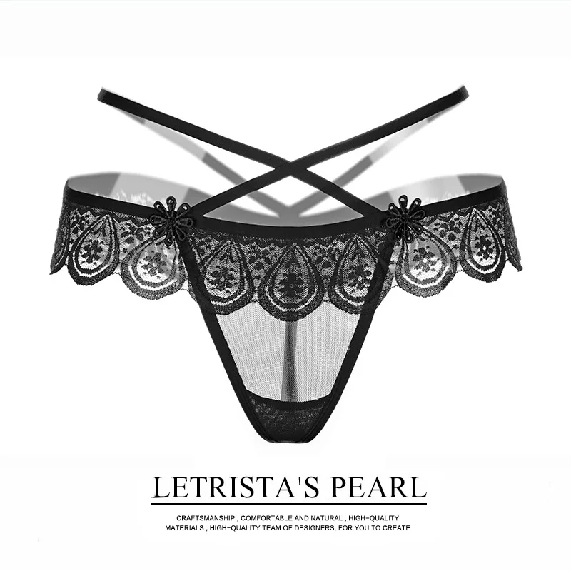 

Erotic Underwear Women Thongs And G Strings Tangas Sexy Lace Bandage Transparent Panties Bragas Calcinha Ropa Interior Mujer