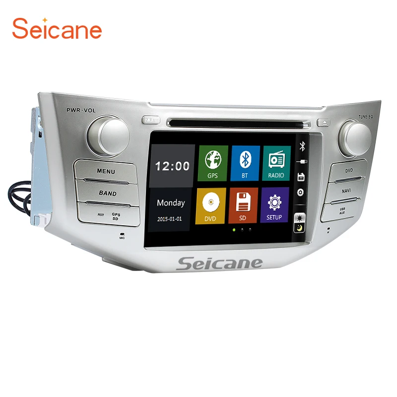 Автомобильный DVD плеер Seicane 2 din 7 &quotдля Toyota Harrier 2004 2012 GPS навигация Bluetooth поддержка