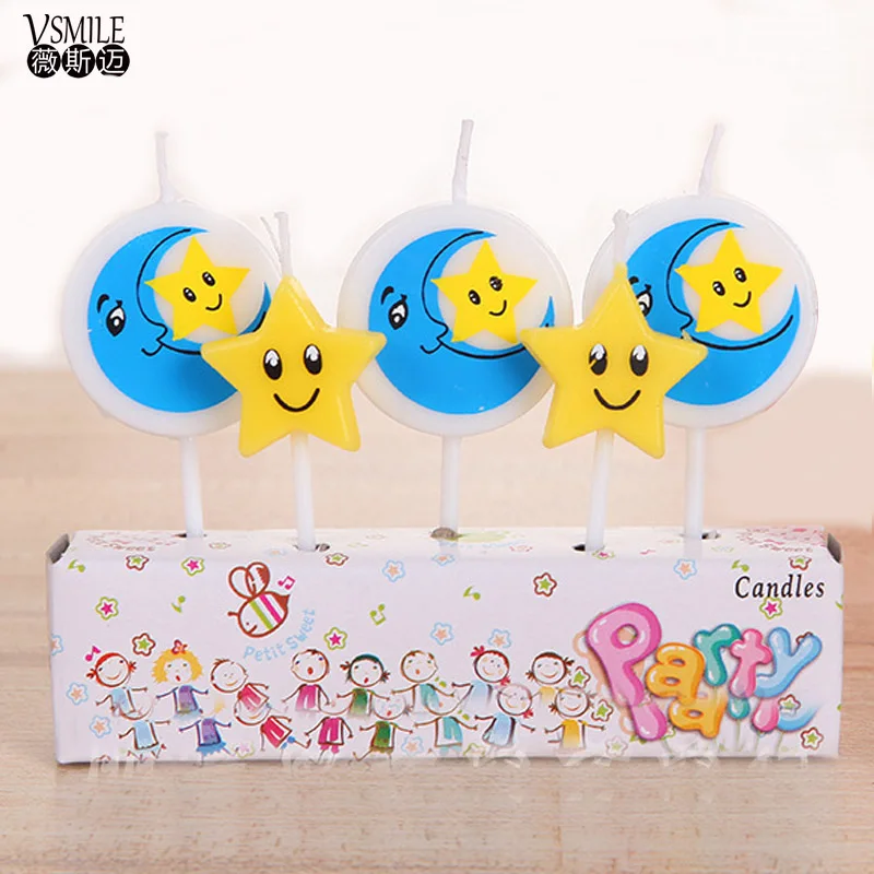 5 шт. вечерние товары с изображением Луны звезды кроликов такси для детей дня