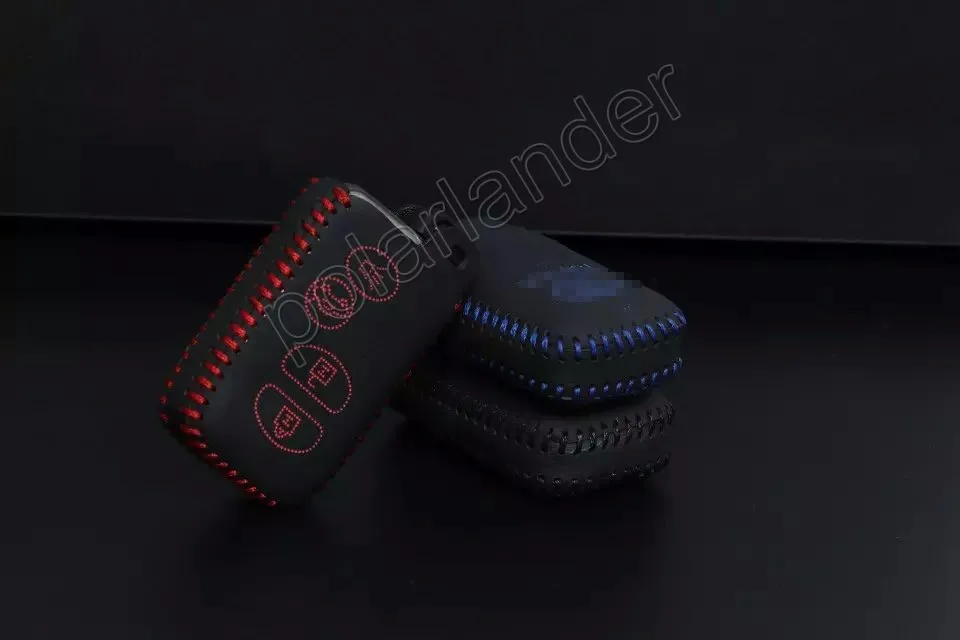 Только красный чехол для автомобильных ключей Ручное шитье фабрика оптовая