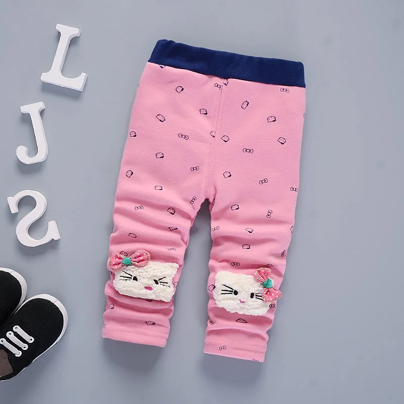 BibiCola/Леггинсы для маленьких девочек милые штаны с героями мультфильмов зимние