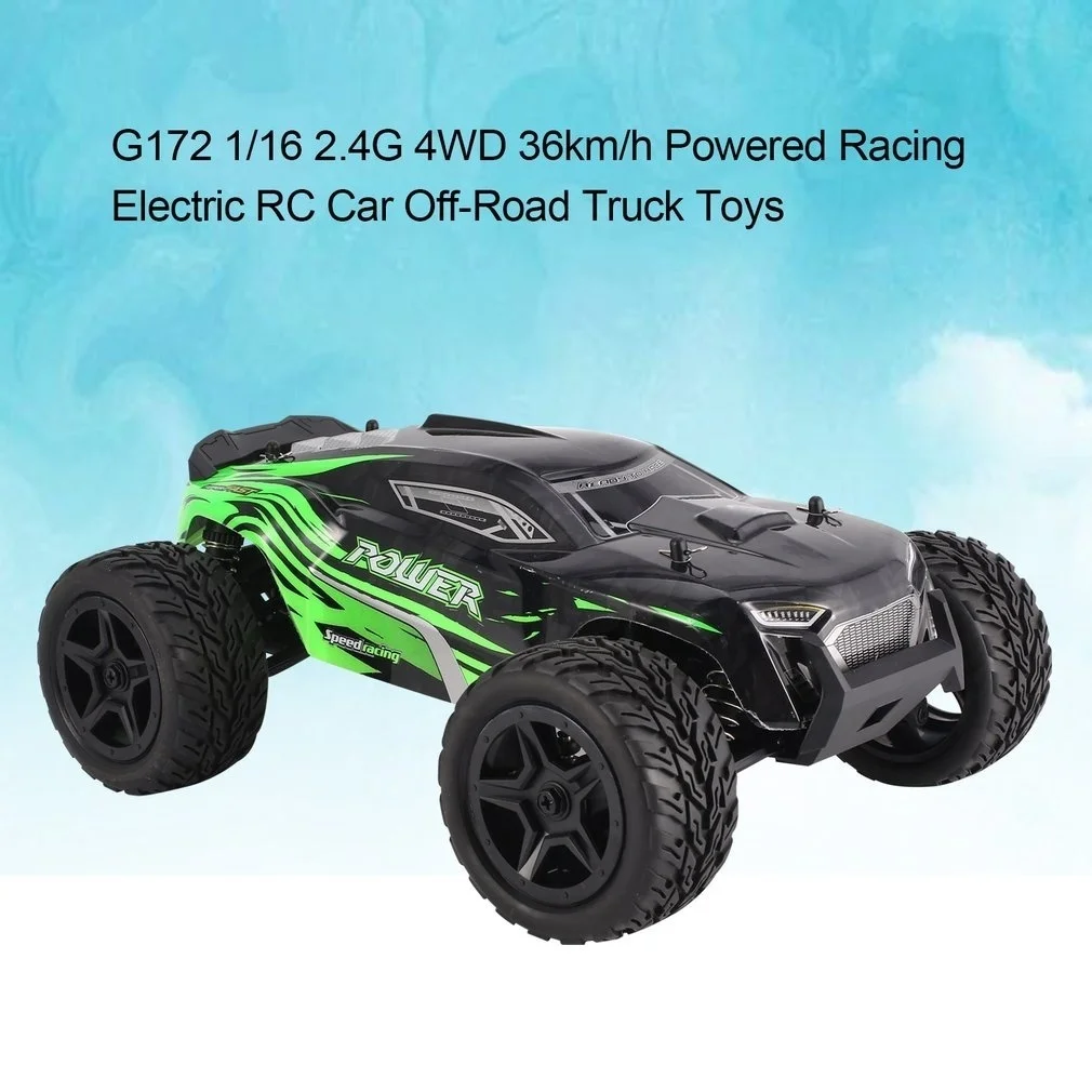 G172 RC автомобиль 1/16 2 4G 4WD 36 км/ч Мощный Гоночный электрический внедорожный