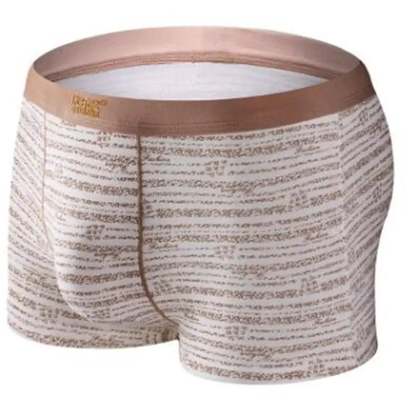 Мужские модные удобные трусы боксеры в полоску легкие дышащие высокого