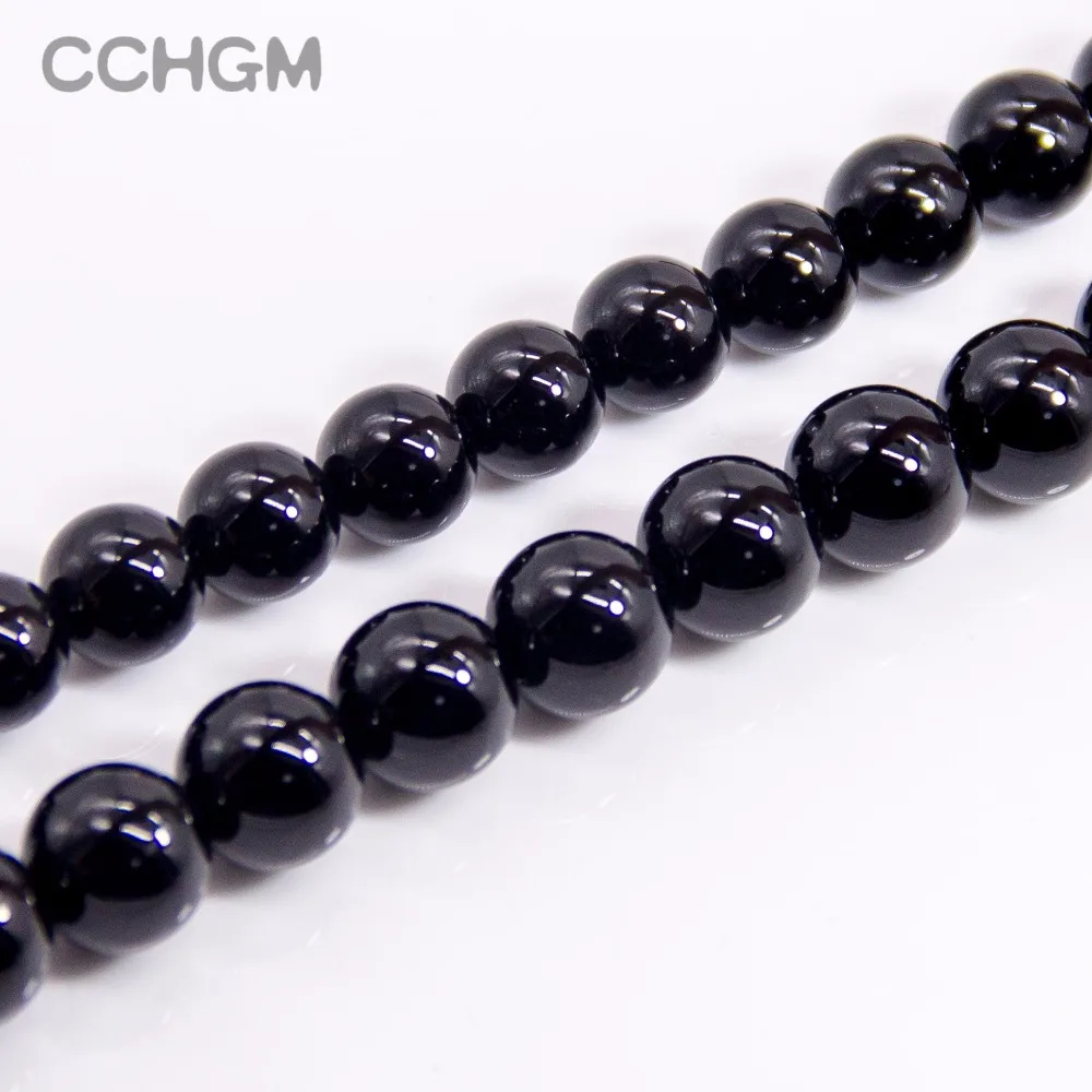 CCHGM Лидер продаж оптовая продажа полированные бусины из натурального черного